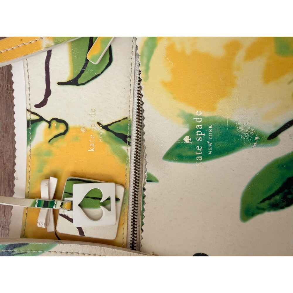 Kate Spade Large Lemon Print Tote Bag - Iconic Botanical Design - Picture 5 of 10
